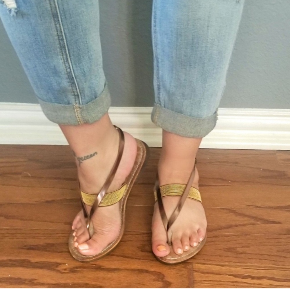 💥Extended sizes 6-11💥June Bronze Sandals
